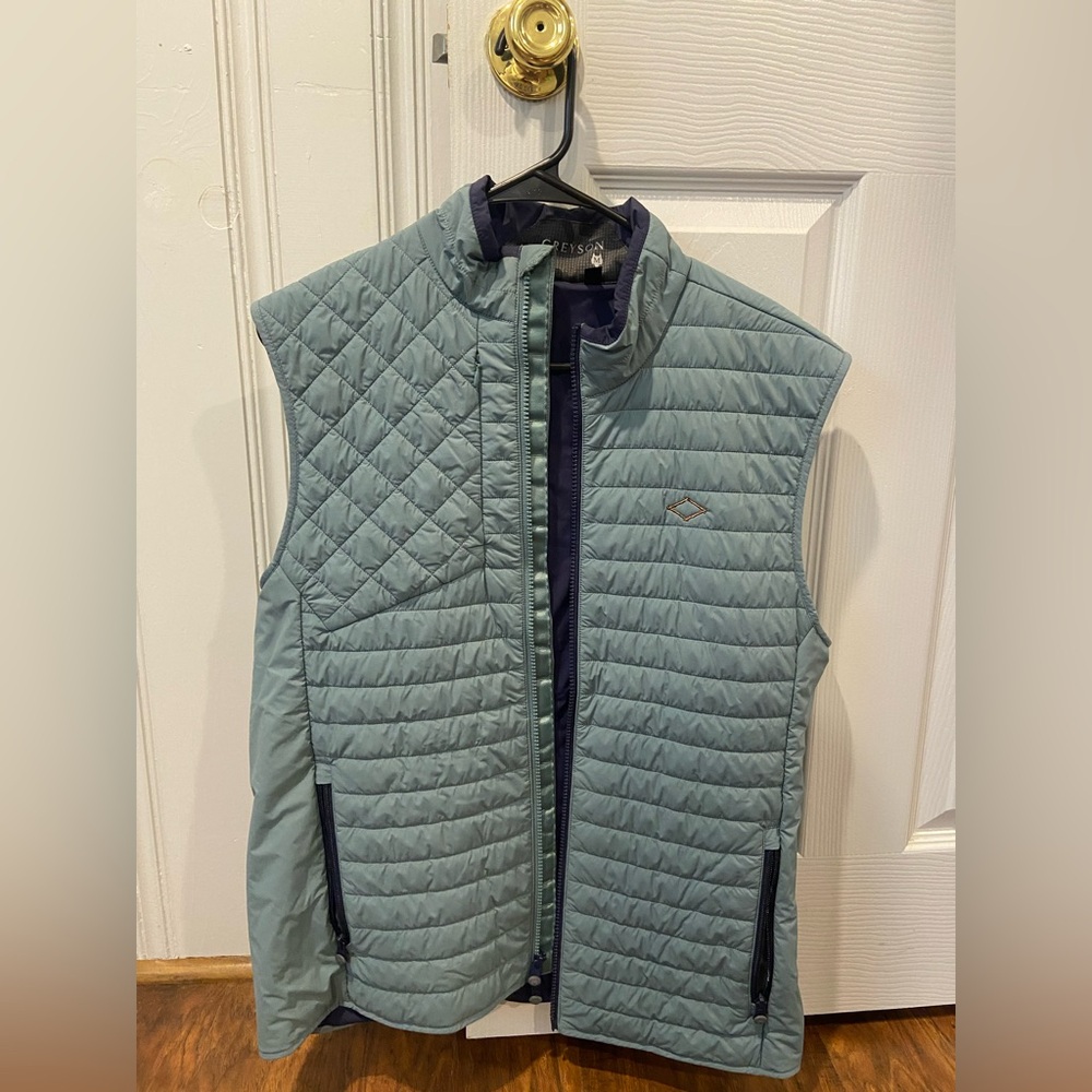 Greyson Men's Marsh Green Quilted Vest